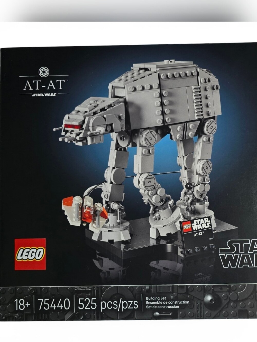 LEGO Star Wars AT-AT Model - Gray with Red and Orange Accents